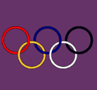 Dibujo Anillas de los juegos olimpícos pintado por jaz8798