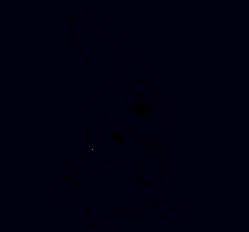 Dibujo Madre conejo pintado por diego12