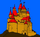 Dibujo Castillo medieval pintado por Josety