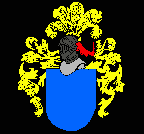 Escudo de armas y casco