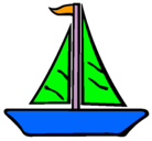 Dibujo Barco velero pintado por gdmbfy