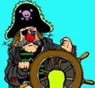 Dibujo Capitán pirata pintado por samy2008
