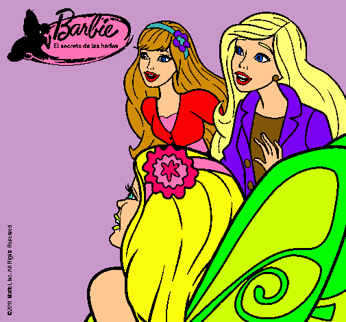 Dibujo Barbie y sus amigas sorprendidas pintado por ali10