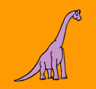 Dibujo Braquiosaurio pintado por jireh