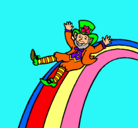 Dibujo Duende en el arco iris pintado por irenearaceli