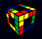 Dibujo Cubo de Rubik pintado por sabrimaga