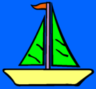 Dibujo Barco velero pintado por fgf7dfdd