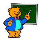 Dibujo Profesor oso pintado por ignachita