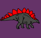 Dibujo Stegosaurus pintado por jonhdany