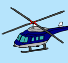 Dibujo Helicóptero  pintado por policia jal.