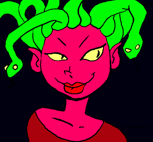 Mujer medusa