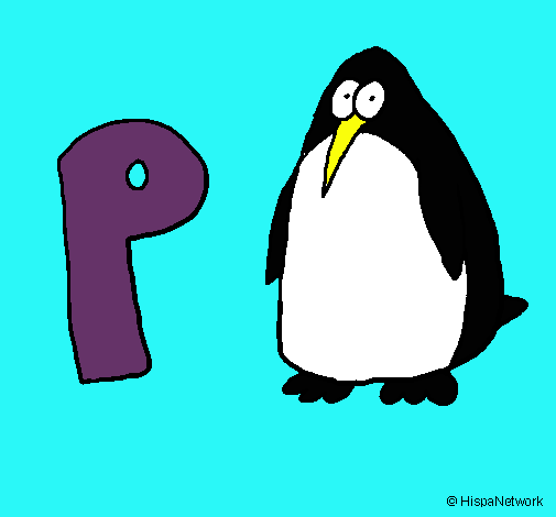 Dibujo Pingüino pintado por keroppi