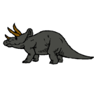 Dibujo Triceratops pintado por marilu321234
