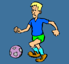Dibujo Jugador de fútbol pintado por agustin11
