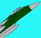 Dibujo Avión de caza pintado por hercules