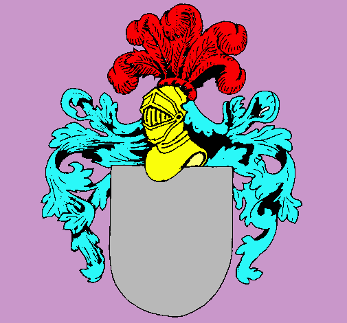 Escudo de armas y casco