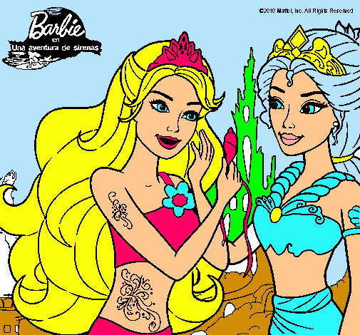 Barbie se despiede de la reina sirena