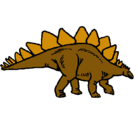 Dibujo Stegosaurus pintado por miigel