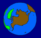 Dibujo Planeta Tierra pintado por ali10