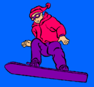 Dibujo Snowboard pintado por FELICITAS
