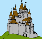 Dibujo Castillo medieval pintado por alisson