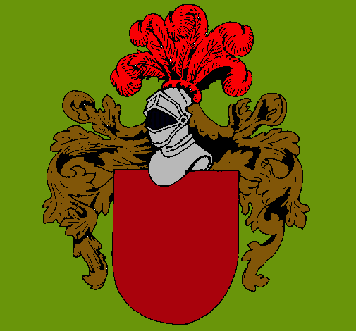 Escudo de armas y casco