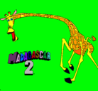 Dibujo Madagascar 2 Melman 2 pintado por carla12