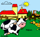 Dibujo Vaca en la granja pintado por reyes_85
