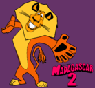 Dibujo Madagascar 2 Alex 2 pintado por brian