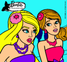 Dibujo Barbie y su amiga pintado por solcito9