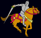 Dibujo Caballero a caballo IV pintado por EDUARDOGIL