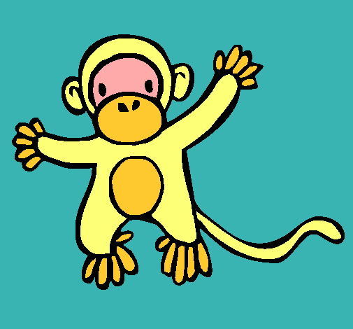 Dibujo de Mono pintado por Changuito en  el día 13-03-11 a las  18:55:22. Imprime, pinta o colorea tus propios dibujos!