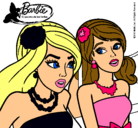 Dibujo Barbie y su amiga pintado por MaRiiaa