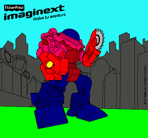 Dibujo Imaginext 4 pintado por Alvaro1601