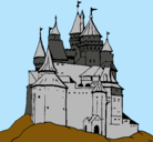 Dibujo Castillo medieval pintado por yiop`