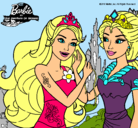 Dibujo Barbie se despiede de la reina sirena pintado por kuhtgfds