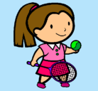 Dibujo Chica tenista pintado por lamasguapa