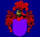 Dibujo Escudo de armas y casco pintado por victorius
