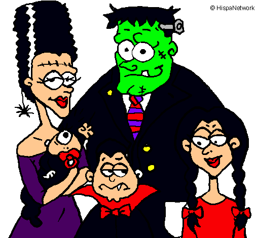 Dibujo Familia de monstruos pintado por sabrimaga