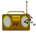 Dibujo Radio cassette 2 pintado por lizeth