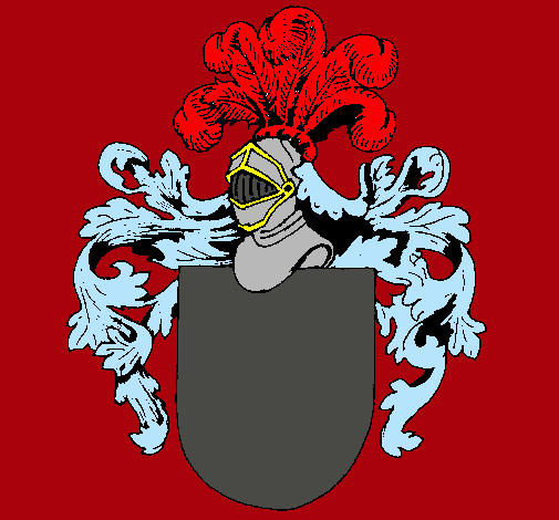 Escudo de armas y casco