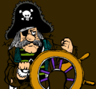 Dibujo Capitán pirata pintado por jimmykev