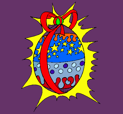 Dibujo Huevo de pascua brillante pintado por ALE2004