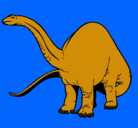 Dibujo Braquiosaurio II pintado por aurea