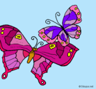 Dibujo Mariposas pintado por TaniaAlejandraa
