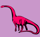Dibujo Mamenquisaurio pintado por fernandoe