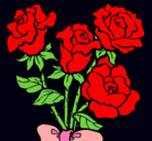 Dibujo Ramo de rosas pintado por Natik 
