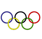 Dibujo Anillas de los juegos olimpícos pintado por MACHUPICHU