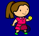 Dibujo Chica tenista pintado por celiyhugoooo