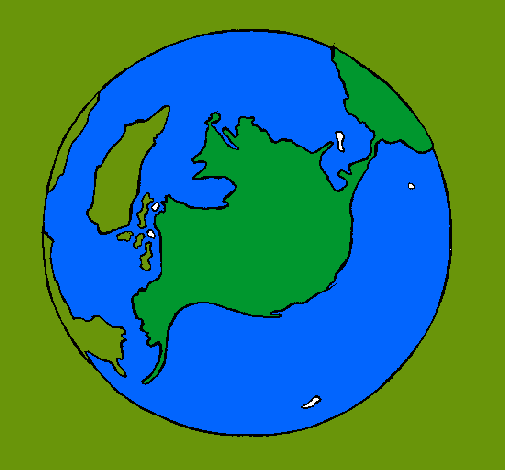 Dibujo Planeta Tierra pintado por tinopupa